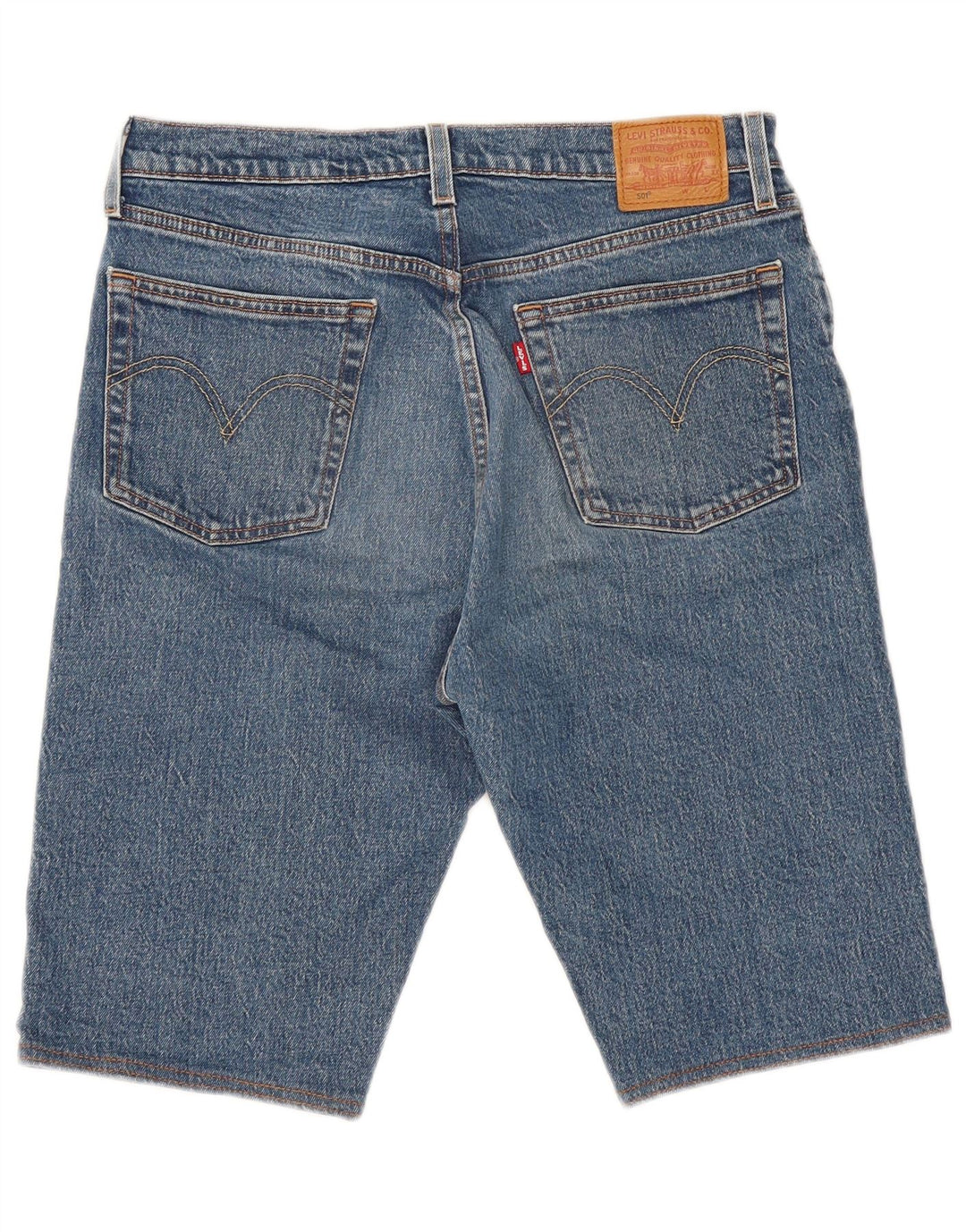 LEVI'S Short en Jean 501 W30 Homme Bleu Moyen