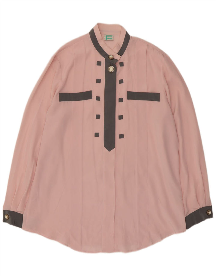Frankenwalder Chemisier Femme EU 42 Grand Rose Colorblock Polyester