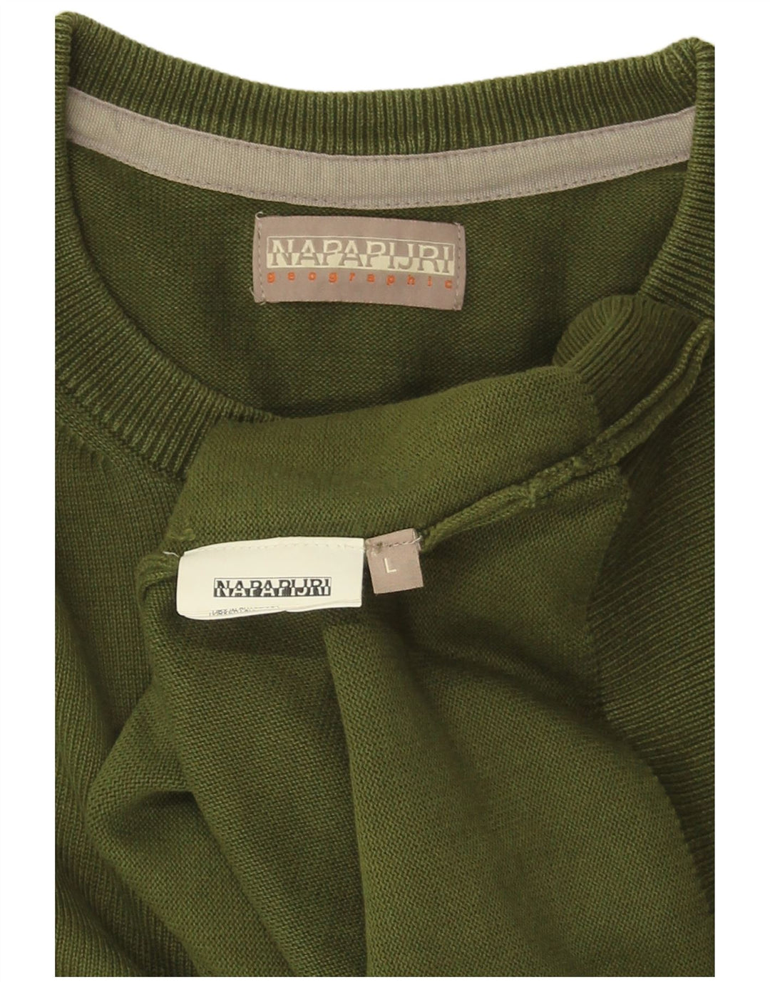 NAPAPIJRI Pull ras du cou pour homme, grand kaki
