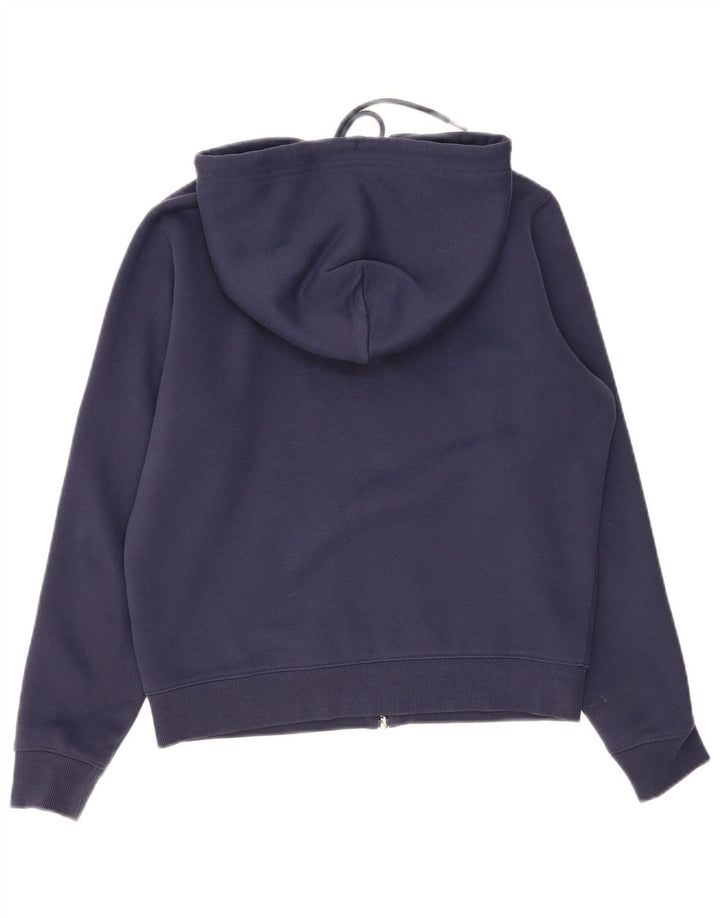 TOMMY HILFIGER Pull à capuche zippé surdimensionné pour femme UK 10 Small Bleu marine