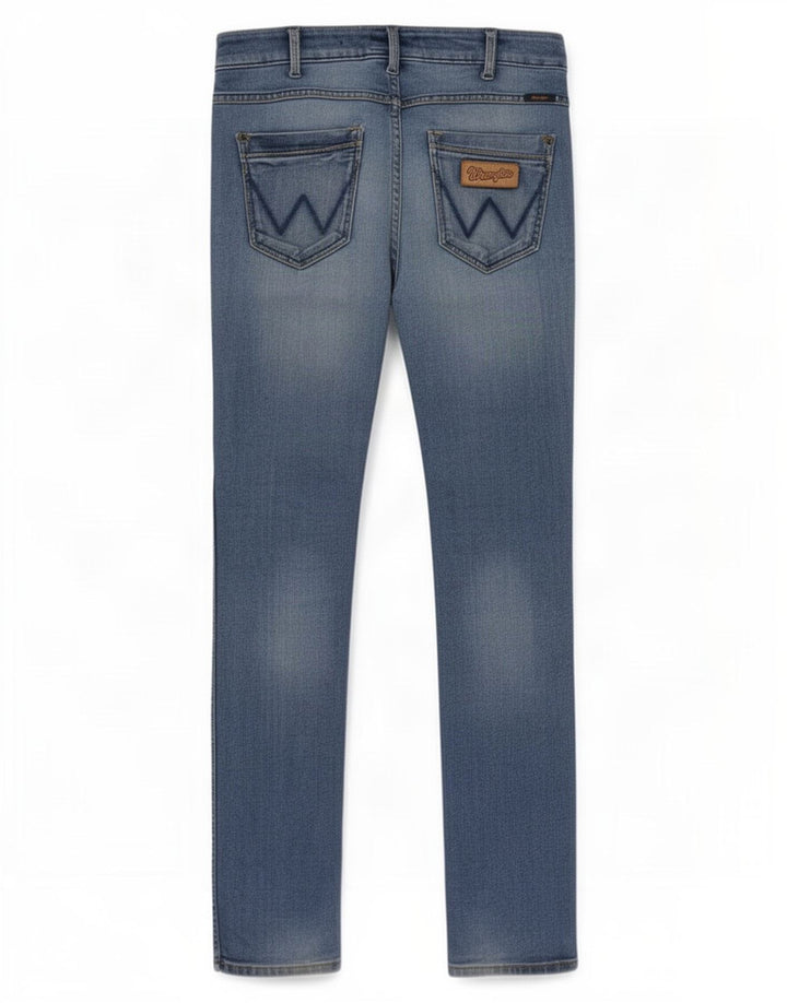 Wrangler Jean Slim Skanders Homme W32 L34 Bleu Coton