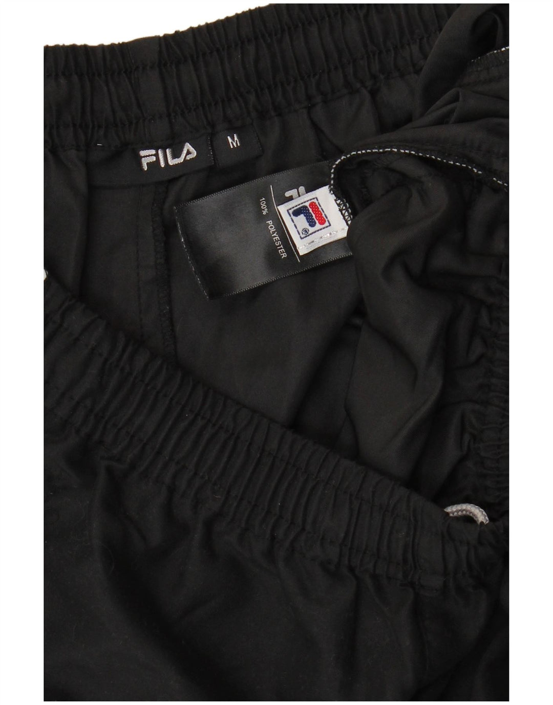 FILA Pantalon de Survêtement Capri Homme Noir Moyen Polyester