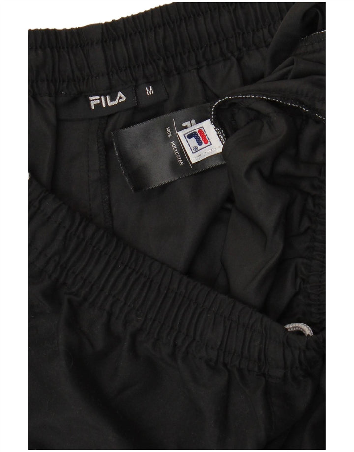FILA Pantalon de Survêtement Capri Homme Noir Moyen Polyester