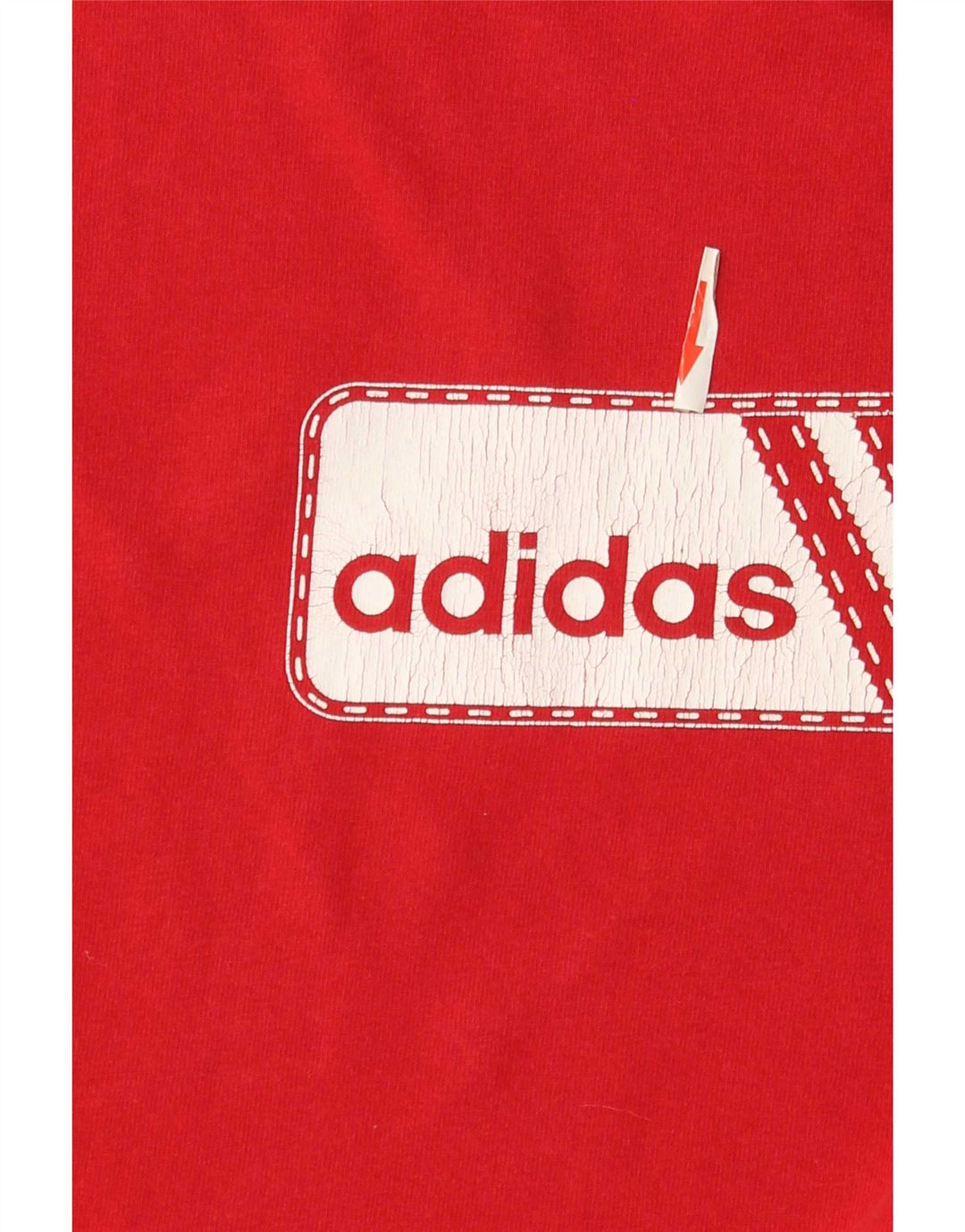 Adidas T-Shirt Graphique Homme Rouge Moyen Coton