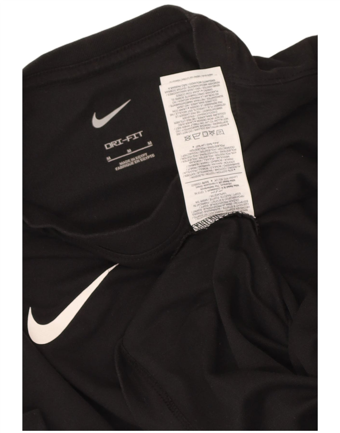 Nike T-shirt Dri Fit pour homme en coton noir moyen