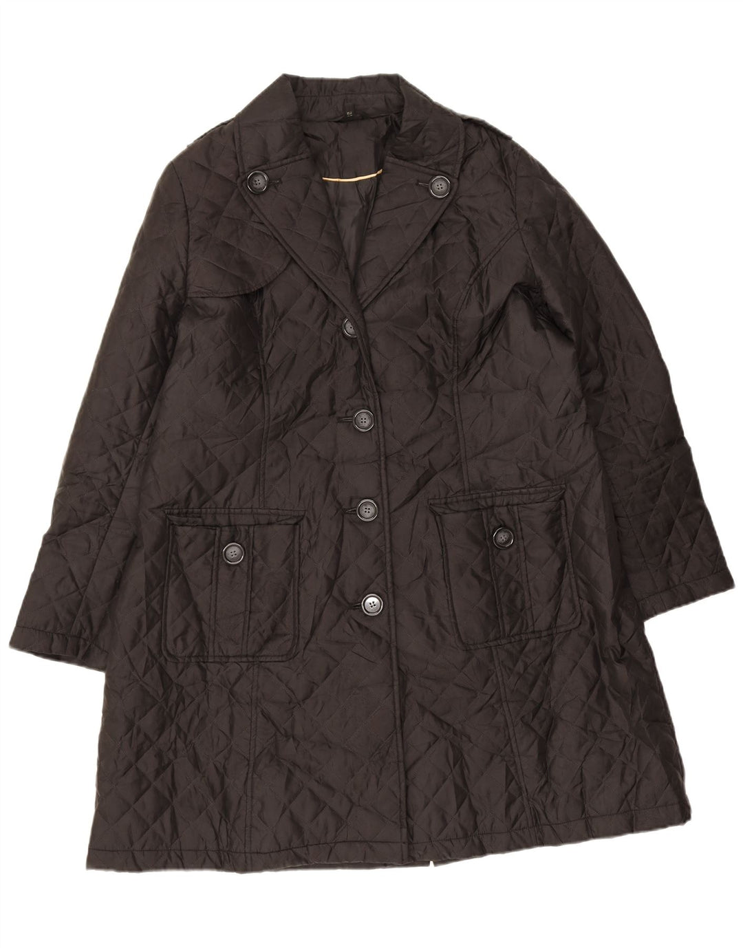 Marks & Spencer Manteau matelassé pour femme UK 18 XL Noir Polyester