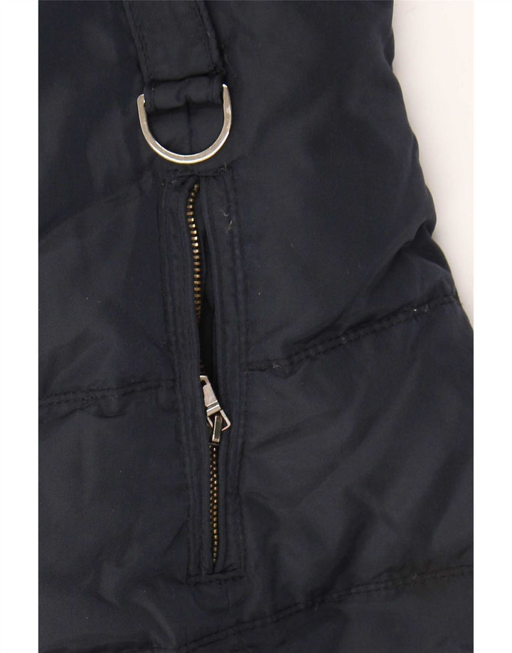 Zara Veste matelassée pour femme UK 12 Bleu marine moyen
