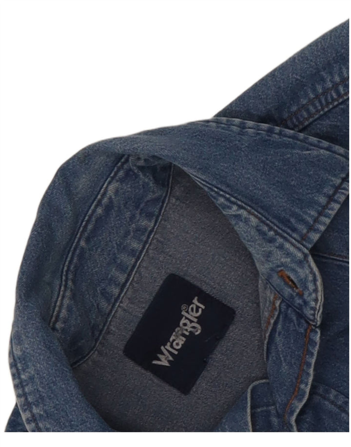 Wrangler Chemise en Jean Homme Bleu Moyen