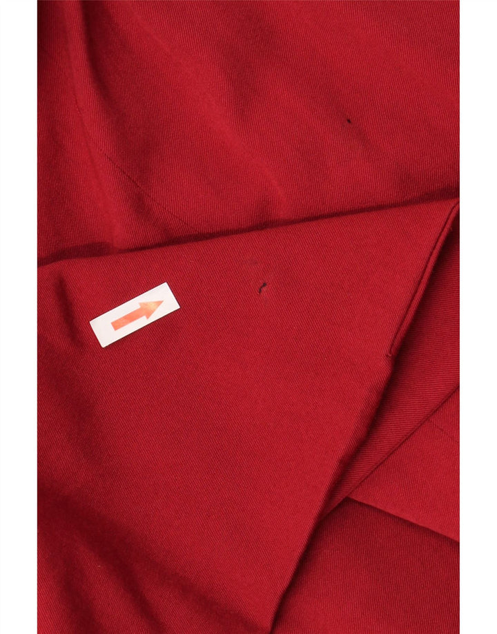 VINTAGE Veste Blazer 3 Boutons Homme IT 50 Grande Laine Rouge