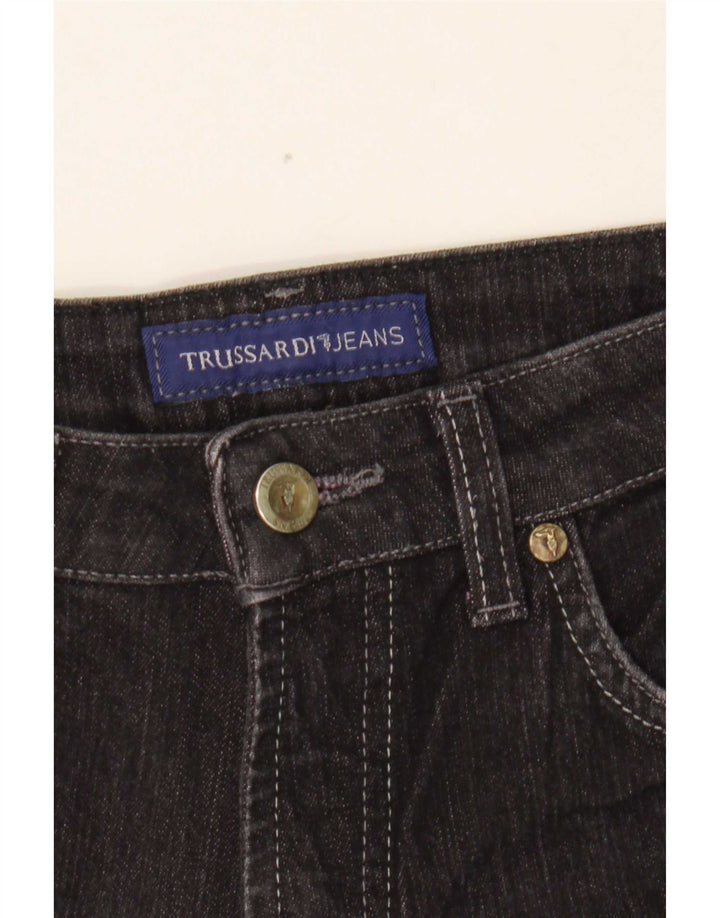 Trussardi Femme Jean Droit W28 L29 Noir Coton