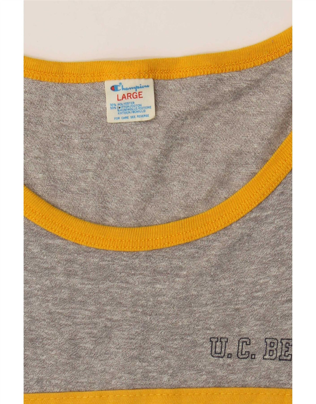 Champion Débardeur pour homme Large Gris Colorblock Polyester