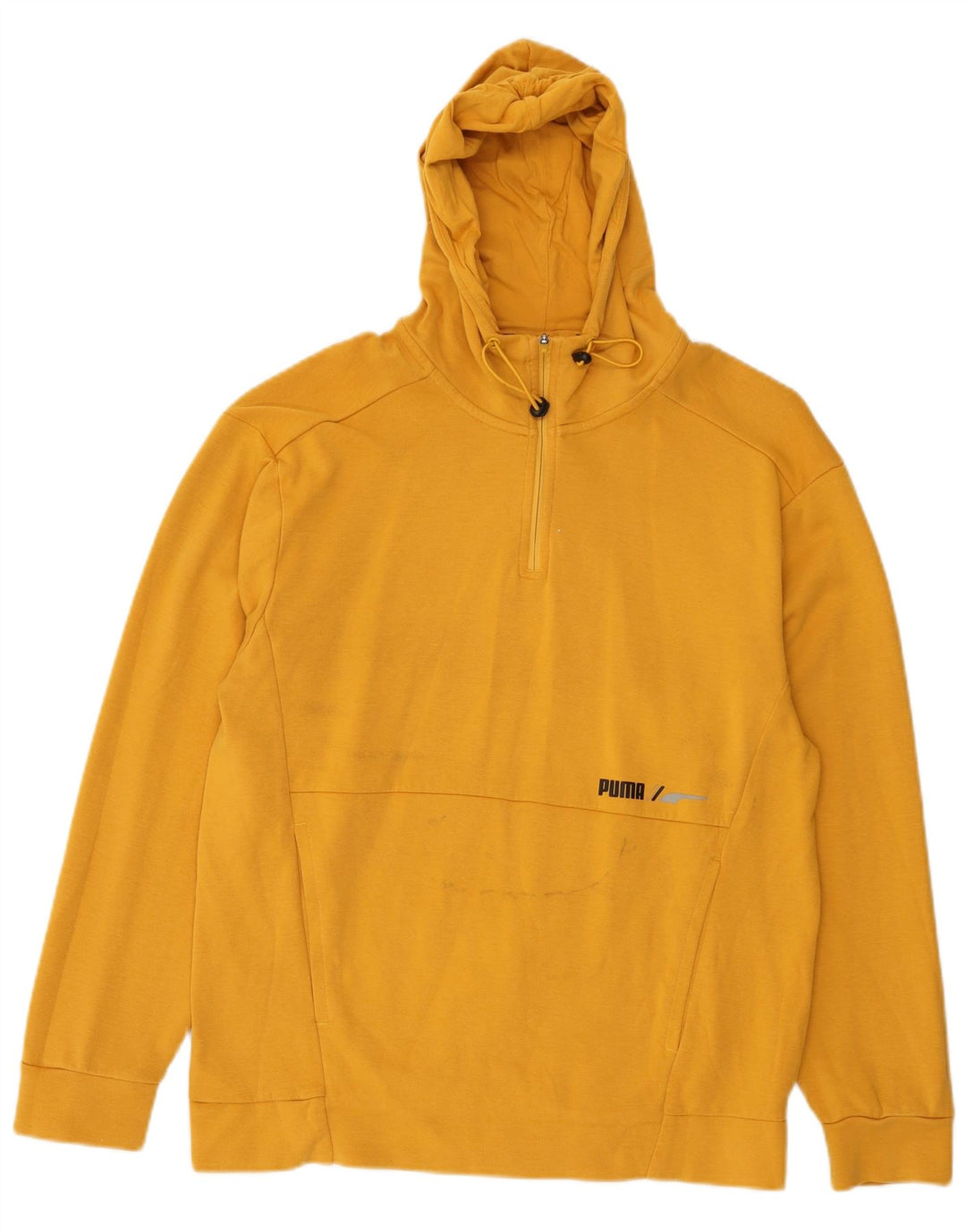 Puma Sweat à Capuche Homme Jaune Moyen Coton