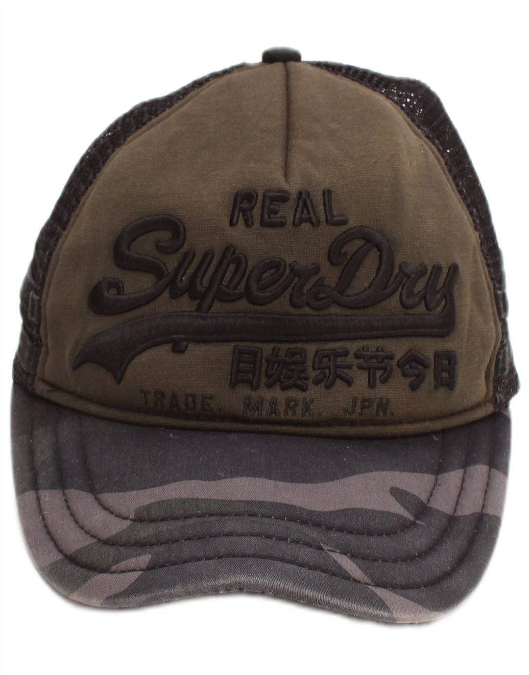 Superdry Casquette Graphic Trucker Homme Taille Unique Kaki Viscose