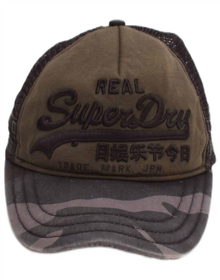 Superdry Casquette Graphic Trucker Homme Taille Unique Kaki Viscose