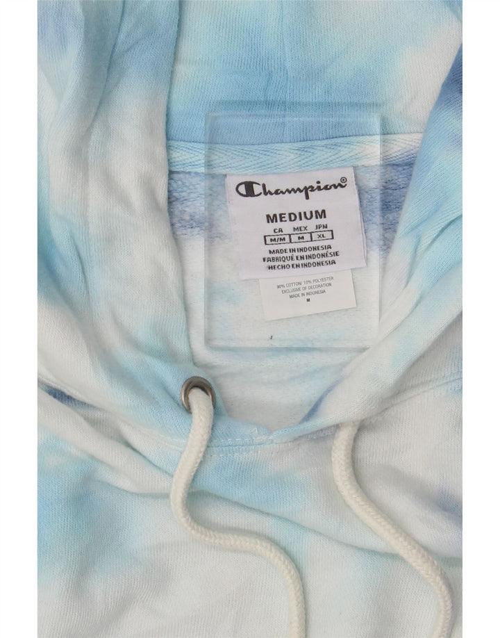 Champion Sweat à Capuche Homme Bleu Moyen Tie Dye Coton