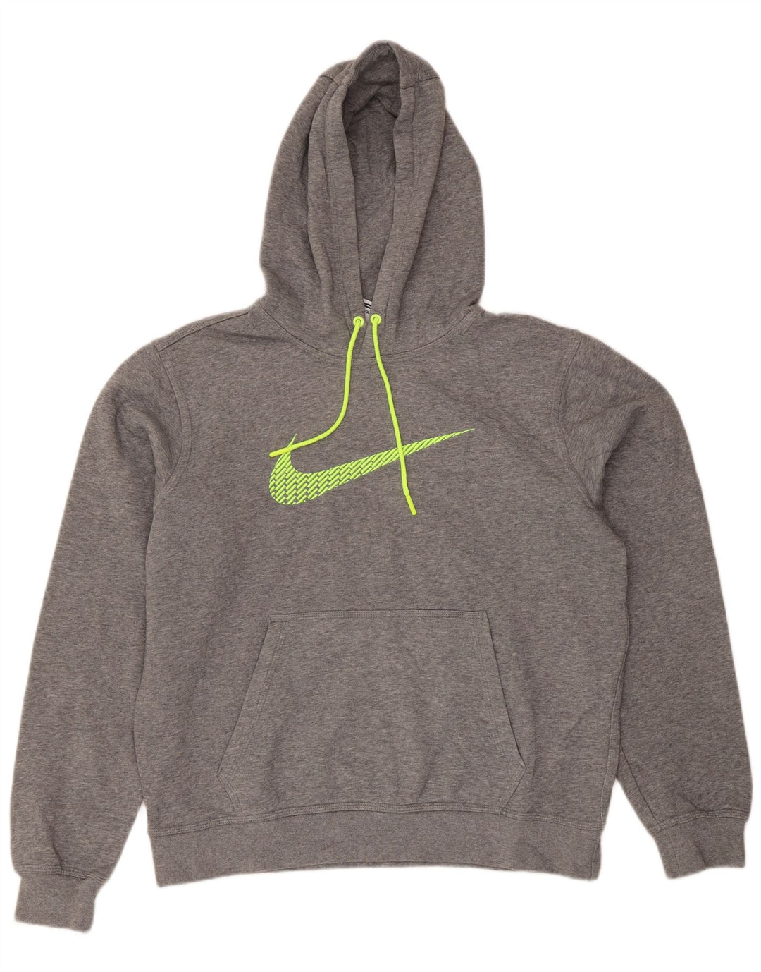 Nike Pull à capuche coupe classique en coton gris moyen pour homme