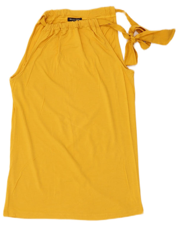Massimo Dutti Haut dos nu pour femme UK 14 Large Jaune