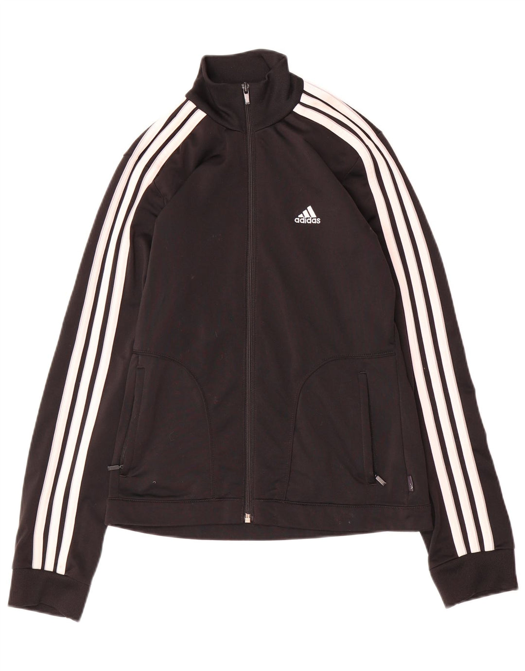 Adidas Veste de survêtement pour femme UK 10 Petit Noir Polyester