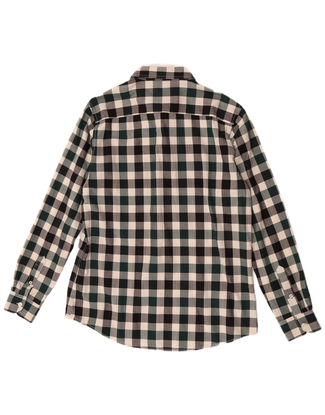 Crew Clothing Chemise cintrée pour homme en coton vichy multicolore moyen