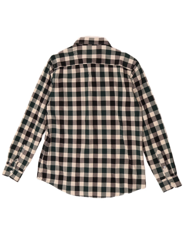 Crew Clothing Chemise cintrée pour homme en coton vichy multicolore moyen