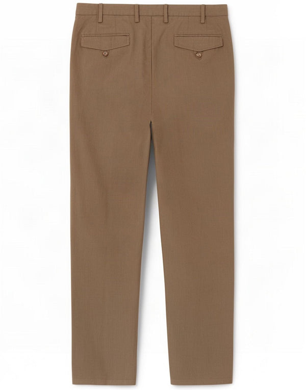 Massimo Dutti Pantalon chino droit pour homme EU 42 Large W32 L31 Coton Beige