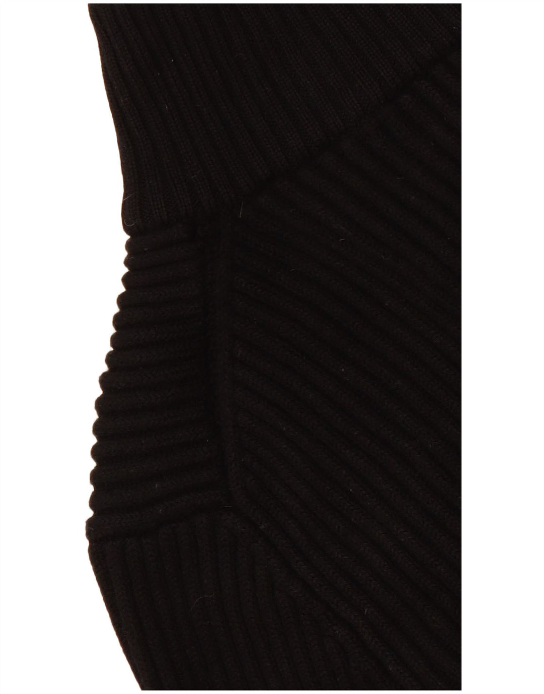 Hugo Boss Pull à col zippé pour femme UK 14 Large laine vierge noire