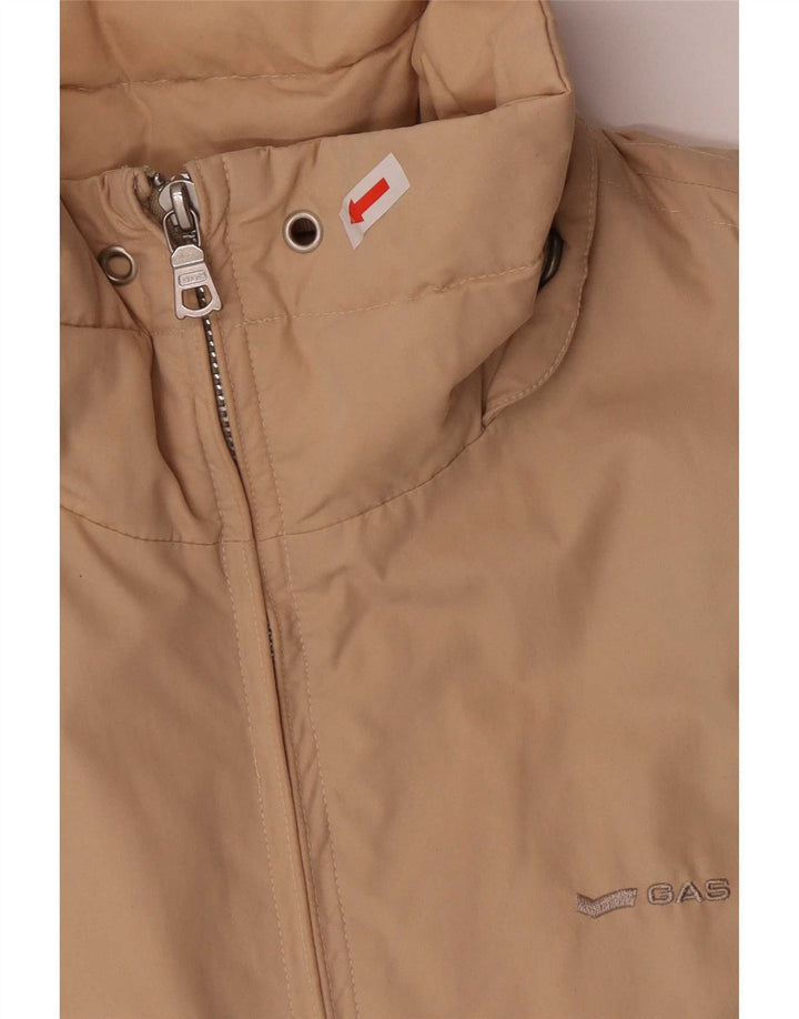 Gas Veste coupe-vent coupe régulière pour femme UK 16 Grand coton beige