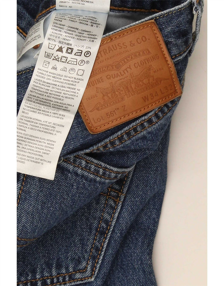 Levi's Jean Droit 551 Homme Bleu W34 L29 Coton