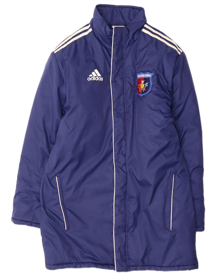 Adidas Manteau rembourré pour homme UI 34/36 Petit nylon bleu