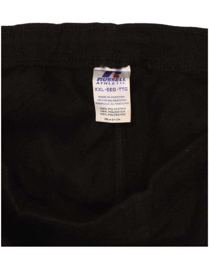 RUSSELL ATHLETIC Pantalon de survêtement cargo pour homme 2XL Noir Polyester