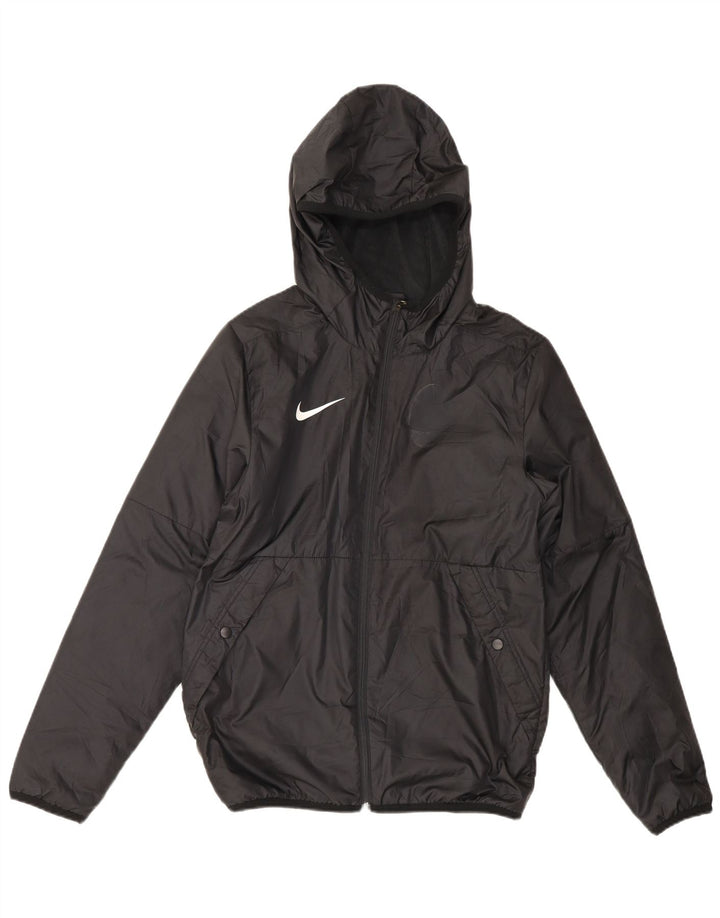 Nike Veste de pluie à capuche pour homme UK 36 Petit Noir