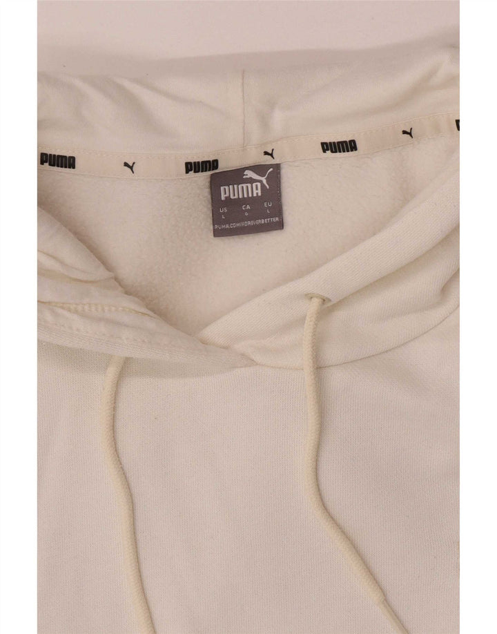 Puma Pull à capuche pour femme UK 16 Large Blanc