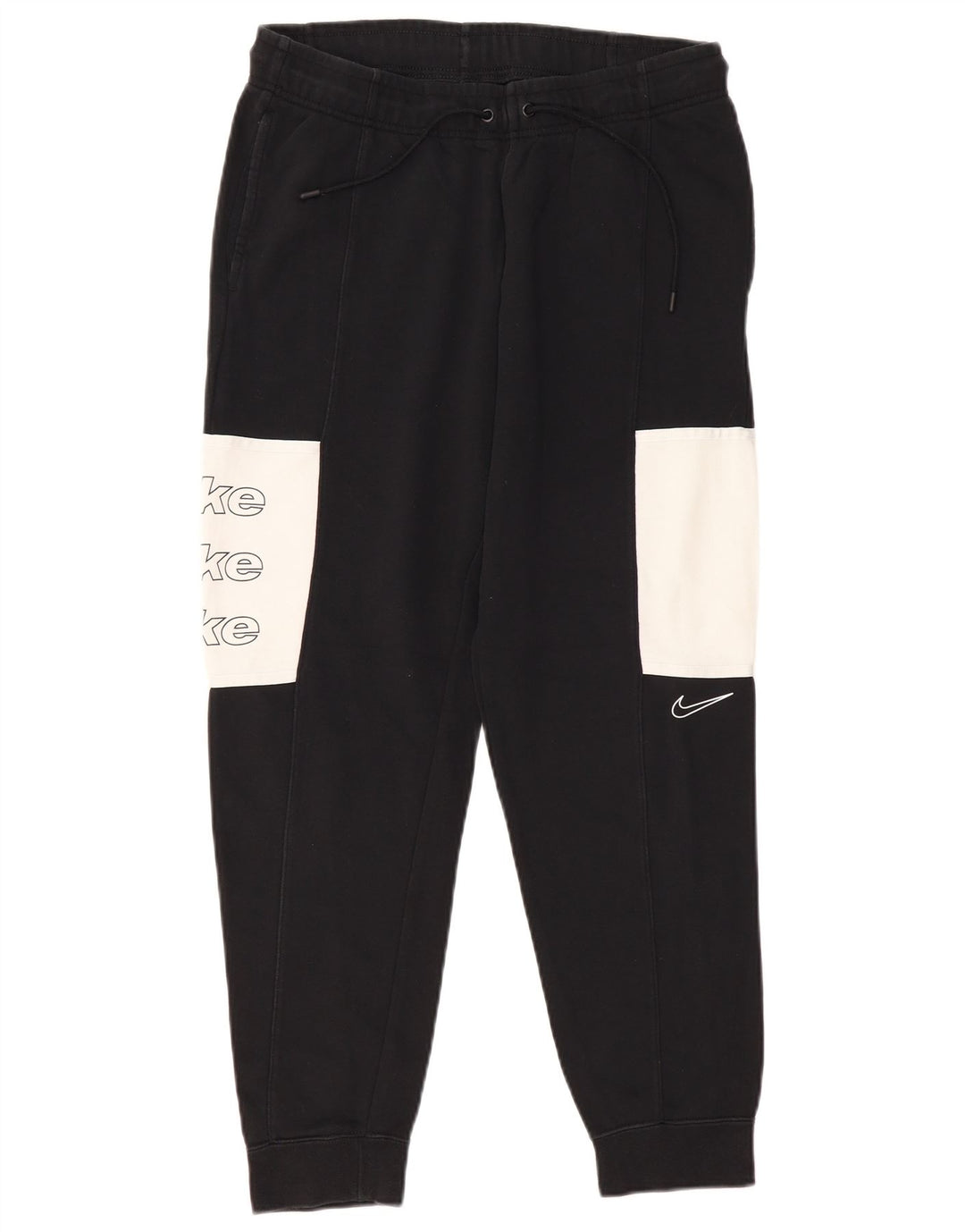 NIKE Pantalon de survêtement graphique pour homme Noir moyen Colourblock