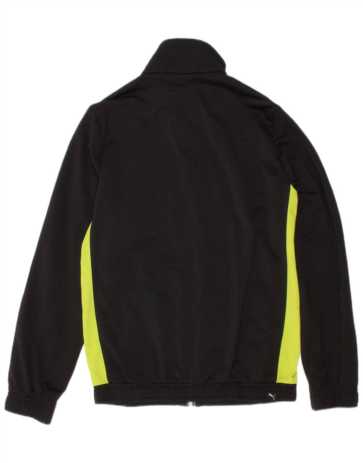 Puma Veste de survêtement graphique pour garçon 7-8 ans Noir Colourblock