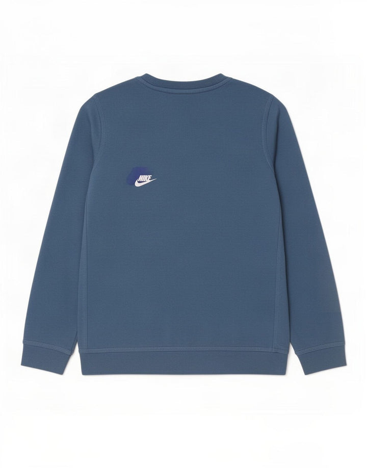 Nike Sweat-Shirt Graphique Garçon 10-11 Ans Bleu Moyen Coton