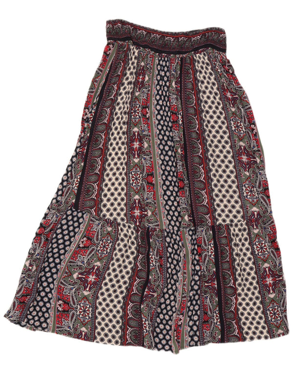 Monsoon Femme Jupe Gypsy Medium W30 Multicolore Patchwork Viscose