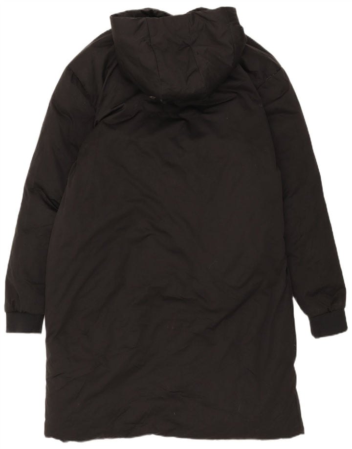 Zara Manteau matelassé à capuche pour homme UK 38 Medium Noir Polyester