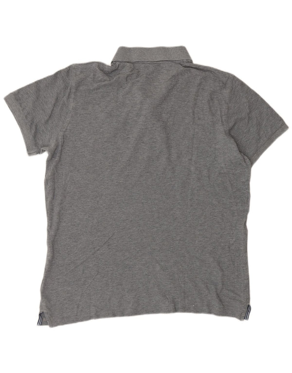 Gant Polo Homme Gris Moyen Coton