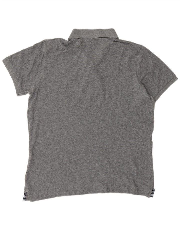 Gant Polo Homme Gris Moyen Coton