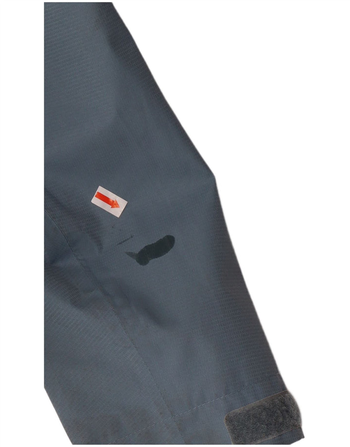 Adidas Veste de pluie à capuche pour femme UK 14 Bleu moyen Polyester