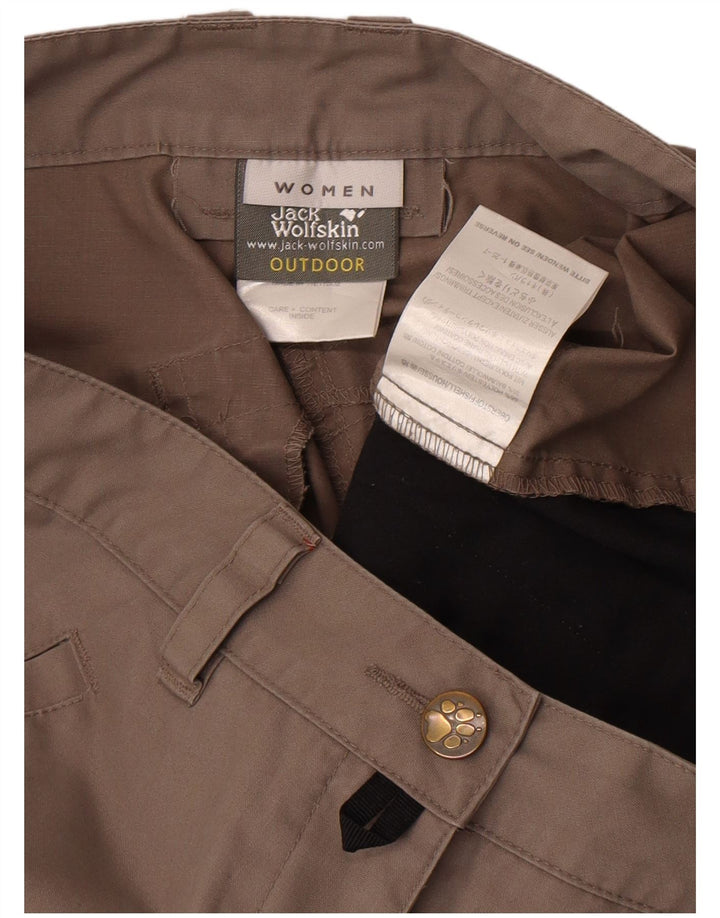 Jack Wolfskin Pantalon cargo de randonnée pour femme Small W28 L29 Gris Polyester