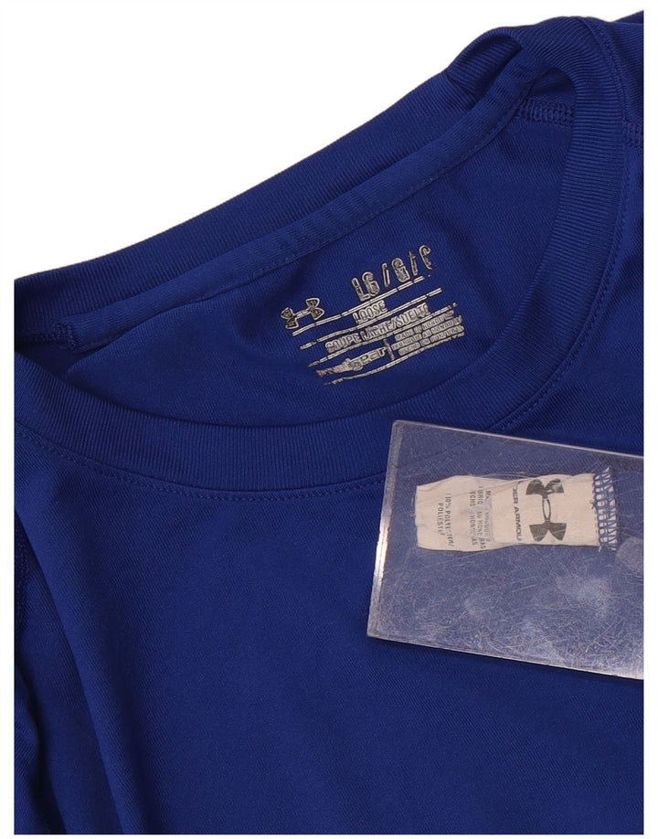 Under Armour T-Shirt Homme Haut Large Bleu Polyester