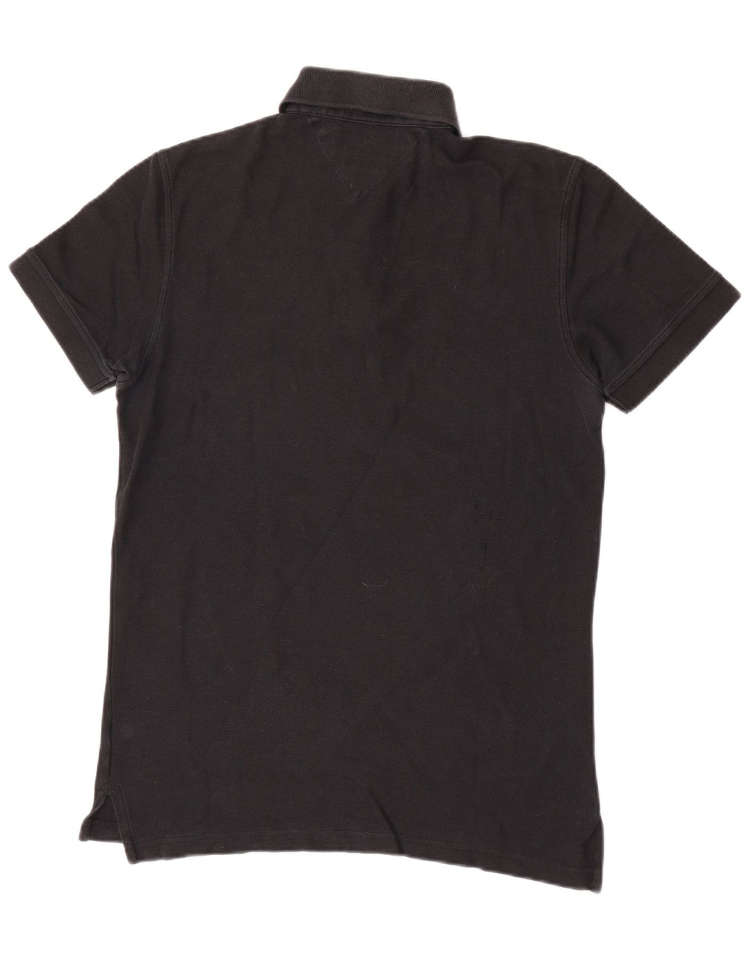 Tommy Hilfiger Polo coupe classique pour homme en coton noir petit