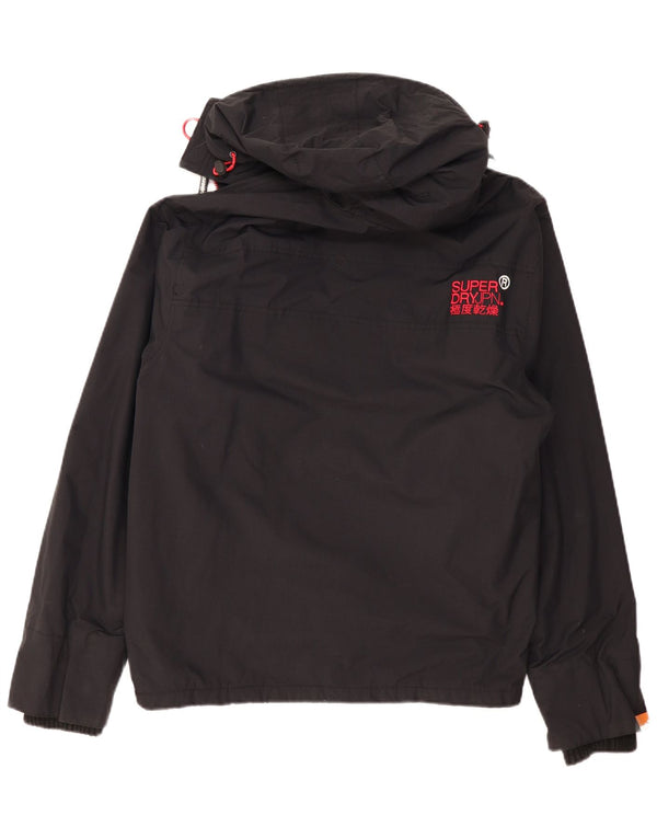 SUPERDRY Veste coupe-vent à capuche Windcheater pour femme UK 20 2XL Noir
