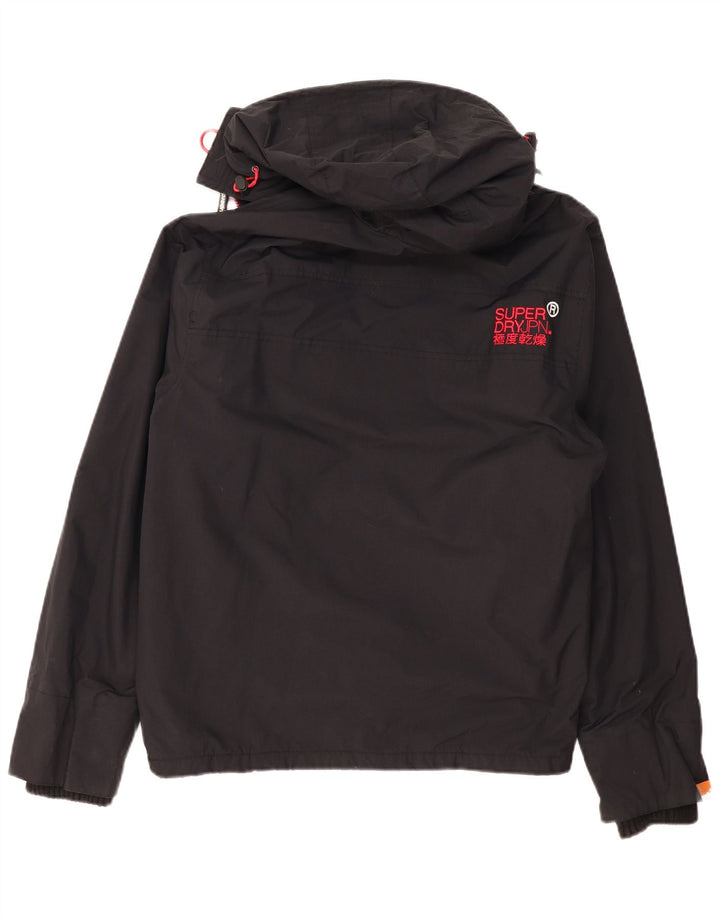SUPERDRY Veste coupe-vent à capuche Windcheater pour femme UK 20 2XL Noir