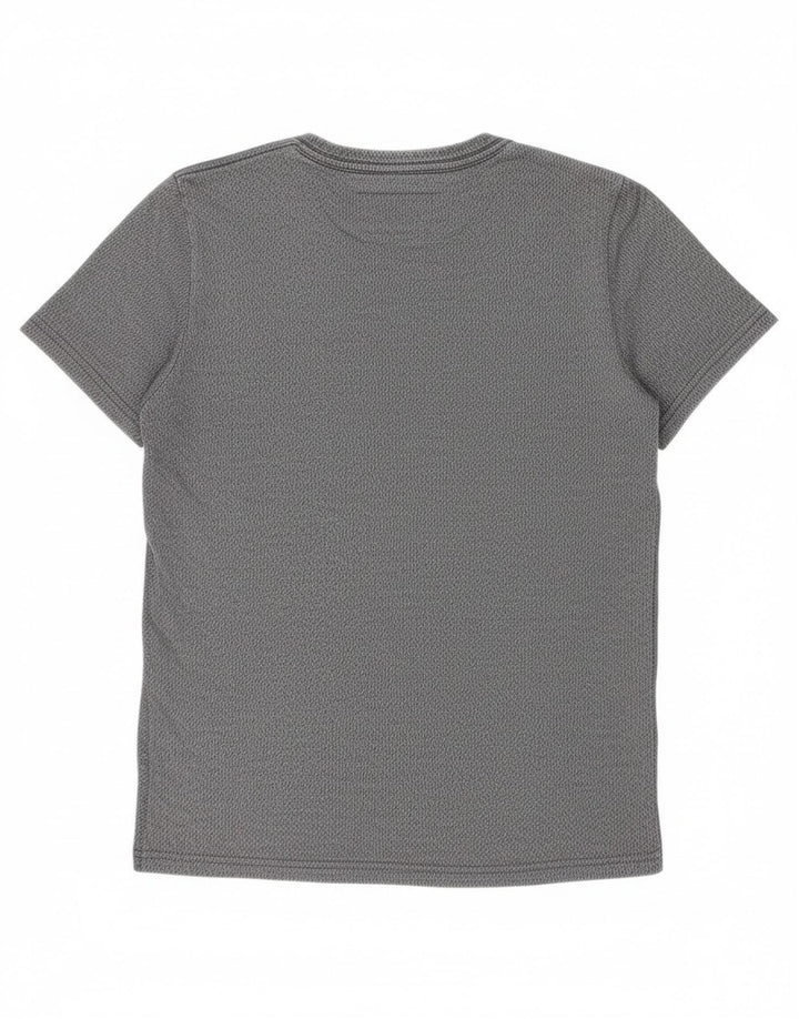 Superdry Homme T-Shirt Top Petit Gris Tie Dye Coton