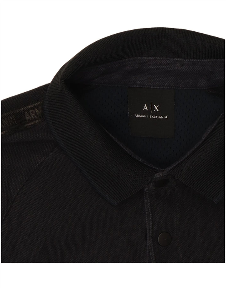 Armani Exchange Polo Graphique Homme Petit Noir