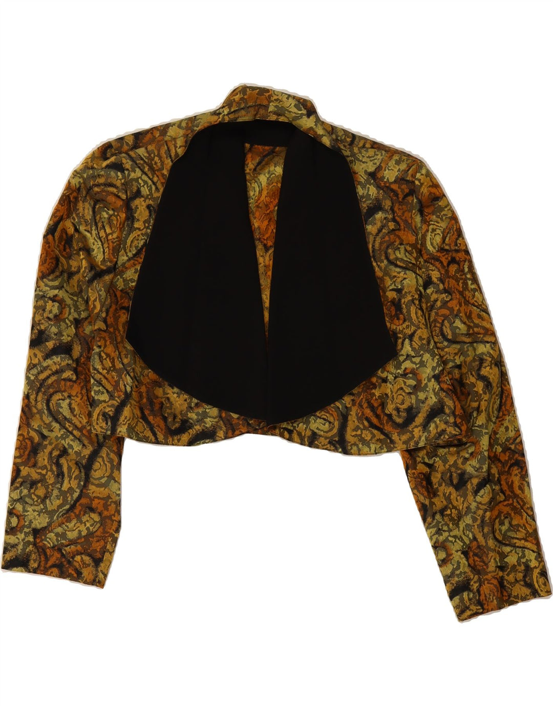 VINTAGE Womens Abstract Pattern Bolero Jacket UK 16 Large Multicoloured Vintage Vintage and Second-Hand Vintage from Messina Hembry 