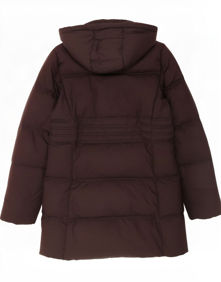 Gas Manteau rembourré à capuche pour femme UK 44 Polyester Marron moyen
