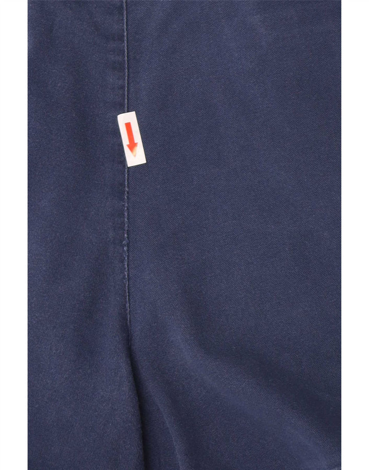 Marks & Spencer Short Chino Pegged Homme W32 Bleu Marine Moyen Coton